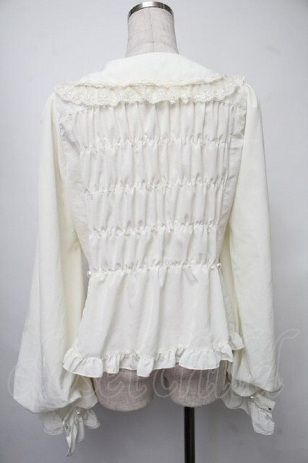 画像2: metamorphose / Creamyフリル丸襟ブラウス 1 キナリ S-25-07-30-018-ME-BL-HR-ZS (2)