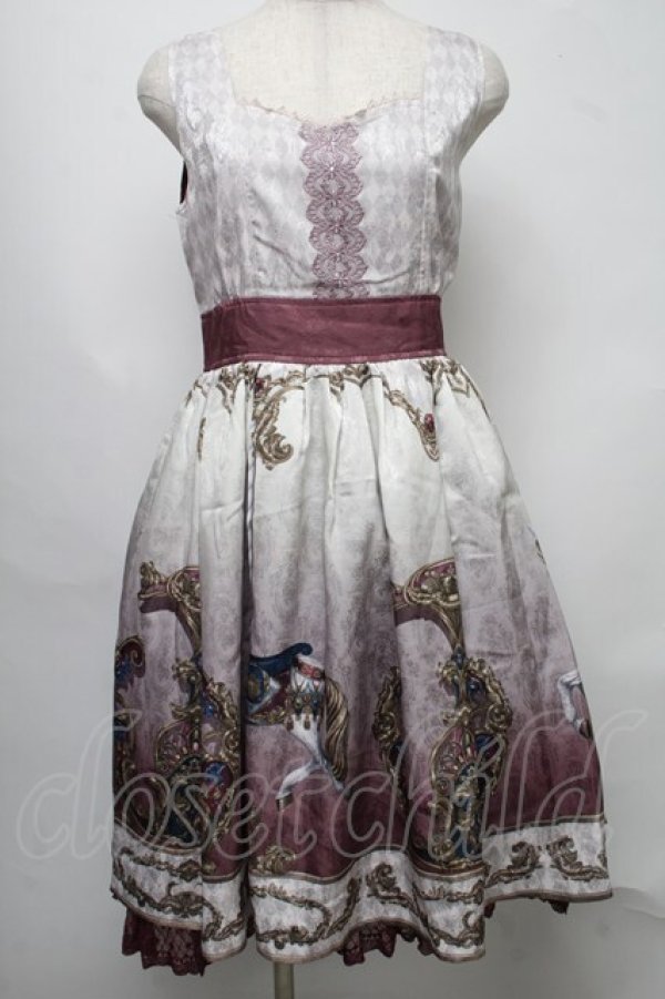 画像1: axes femme kawaii / グランドフィナーレロングワンピース  ワイン S-25-07-30-034-AX-BL-HR-ZS (1)
