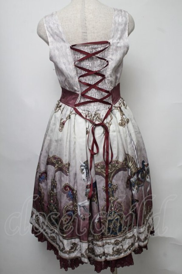 画像2: axes femme kawaii / グランドフィナーレロングワンピース  ワイン S-25-07-30-034-AX-BL-HR-ZS (2)