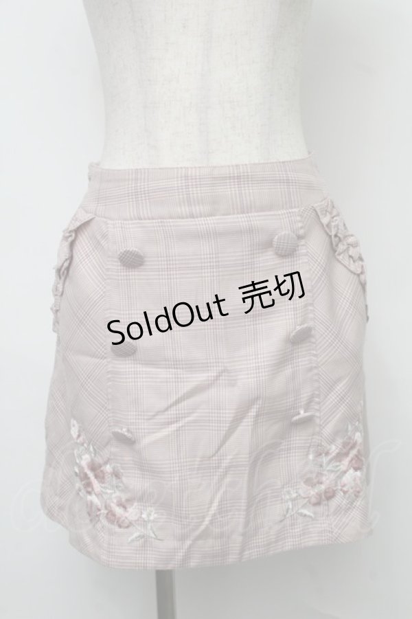 画像1: LIZ LISA / チェック台形スカート  ピンク S-25-07-31-058-LO-SK-AS-ZS (1)