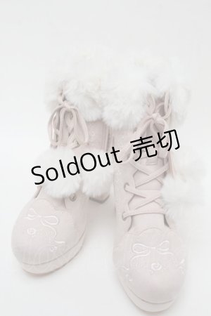画像: LIZ LISA / 刺繍ショートブーツ L ピンク S-25-07-31-009-LO-SH-AS-ZS
