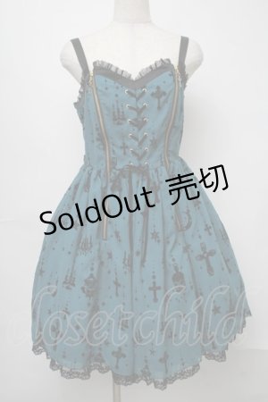 画像: Angelic Pretty / Holy Lanternジャンパースカート  グリーン S-25-07-31-043-AP-OP-AS-ZS