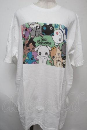 画像: NieR Clothing / プリントTシャツ  白 S-25-08-02-001-PU-TS-HR-ZS