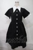 画像1: NieR Clothing / バイカラーワンピース  黒ｘ白 S-25-08-02-052-PU-OP-HR-ZS (1)