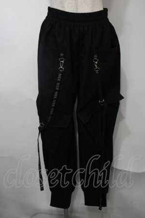画像: NieR Clothing / カーゴパンツ  黒 S-25-08-02-056-PU-PA-HR-ZS