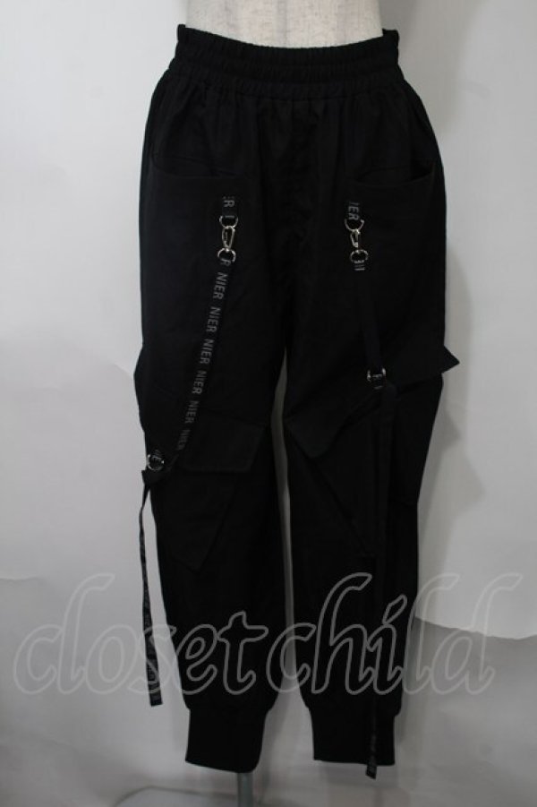 画像1: NieR Clothing / カーゴパンツ  黒 S-25-08-02-056-PU-PA-HR-ZS (1)
