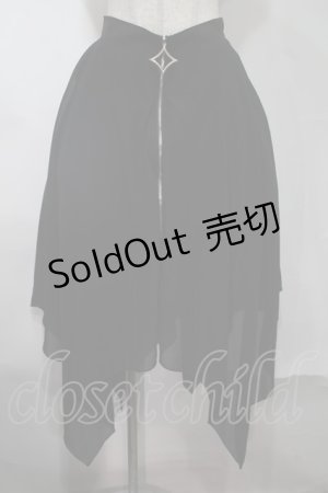 画像: NieR Clothing / レイヤードスカート  黒 S-25-08-02-060-PU-SK-HR-ZS