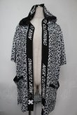 画像1: NieR Clothing / レオパードプリント羽織  黒ｘ白 S-25-08-02-008-PU-BL-HR-ZS (1)
