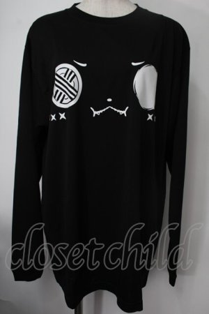 画像: NieR Clothing / プリントTシャツ  黒 S-25-08-02-011-PU-TS-HR-ZS