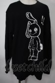 画像1: NieR Clothing / NieRちゃんプリントトレーナー  黒 S-25-08-02-013-PU-TO-HR-ZS (1)