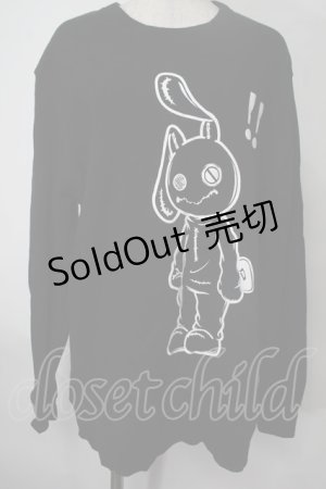 画像: NieR Clothing / NieRちゃんプリントトレーナー  黒 S-25-08-02-013-PU-TO-HR-ZY