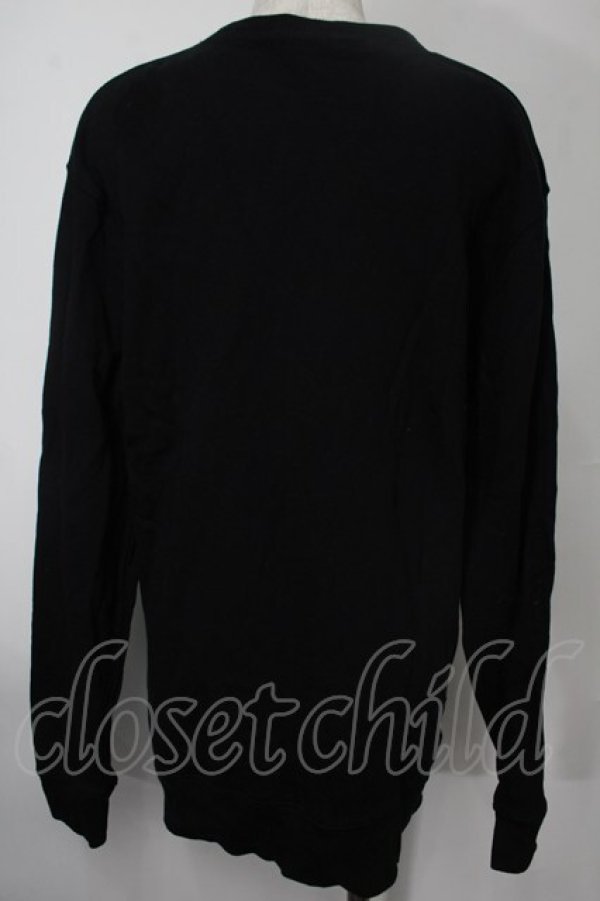 画像2: NieR Clothing / NieRちゃんプリントトレーナー  黒 S-25-08-02-013-PU-TO-HR-ZS (2)