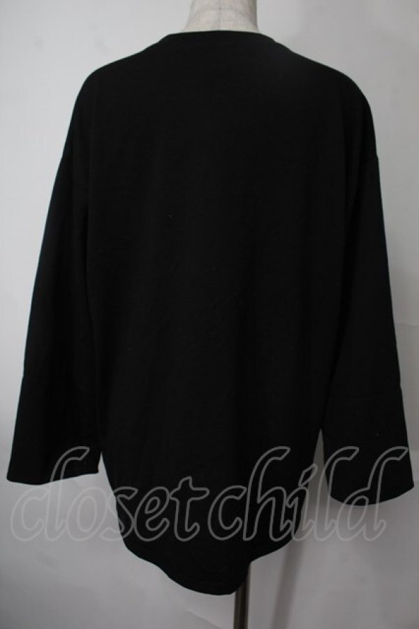 画像2: NieR Clothing / プリントロングTシャツ  黒 S-25-08-02-014-PU-BL-HR-ZS (2)