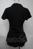 画像2: NieR Clothing / 裾プリーツシャツ  黒 S-25-08-02-020-PU-TO-HR-ZS (2)