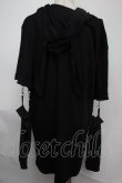 画像2: NieR Clothing / うさみみプリントプルオーバー  黒 S-25-08-02-021-PU-TO-HR-ZS (2)