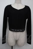 画像1: NieR Clothing / ショートリブカーディガン  黒 S-25-08-02-022-PU-TO-HR-ZS (1)