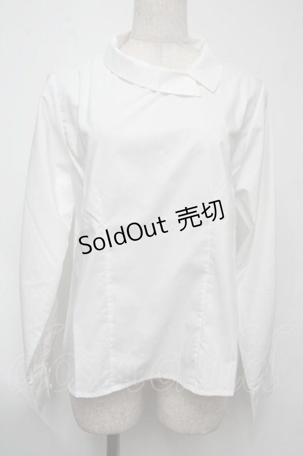 画像1: F&A / サイドカラーシャツ  白 S-25-08-02-003-LO-BL-HR-ZT483 (1)