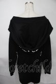 画像2: NieR Clothing / フードプリントプルオーバー  黒 S-25-08-02-029-PU-TO-HR-ZS (2)