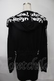 画像3: NieR Clothing / フードプリントプルオーバー  黒 S-25-08-02-029-PU-TO-HR-ZS (3)