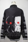 画像2: NieR Clothing / プリントナイロンスタジャン  黒 S-25-08-02-035-PU-JA-HR-ZS (2)