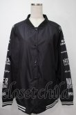 画像1: NieR Clothing / プリントナイロンスタジャン  黒 S-25-08-02-036-PU-JA-HR-ZS (1)