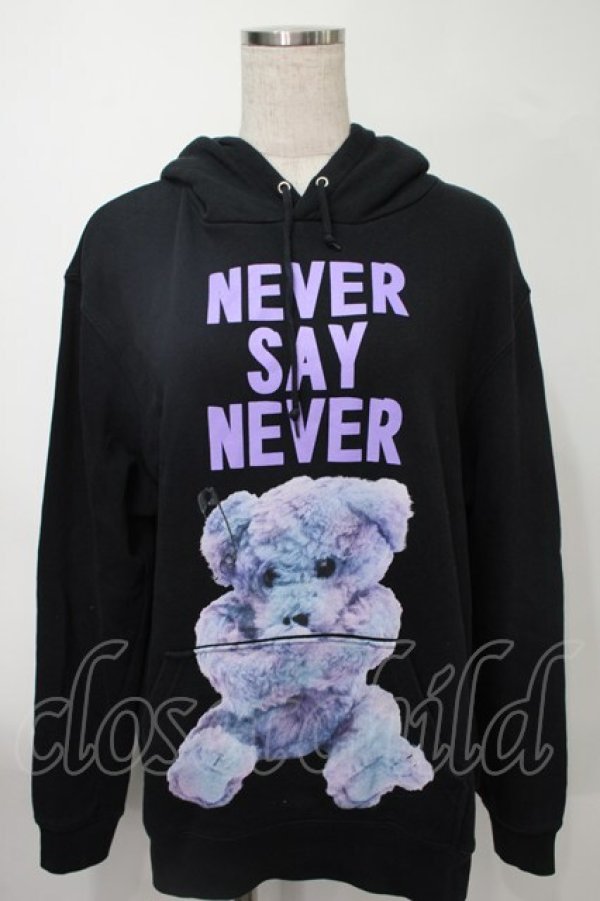 画像1: MILKBOY / NEVER SAY NEVERパーカー  黒 S-25-08-02-038-MB-TO-AS-ZS (1)