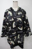 画像1: NieR Clothing / 転写パーカー  黒 S-25-08-02-040-PU-TO-HR-ZS (1)