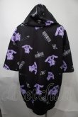 画像2: NieR Clothing / 転写パーカー  黒ｘ紫 S-25-08-02-044-PU-TO-HR-ZS (2)
