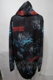 画像2: NieR Clothing / 転写パーカー  黒ｘ青 S-25-08-02-046-PU-TO-HR-ZS (2)