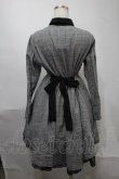 画像2: NieR Clothing / チェック裾レースワンピース  グレー S-25-08-02-049-PU-OP-HR-ZS (2)