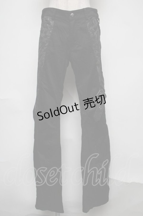 画像1: Sixh / プリント切替パンツ  黒 S-25-08-04-060-HN-PA-AS-ZS (1)