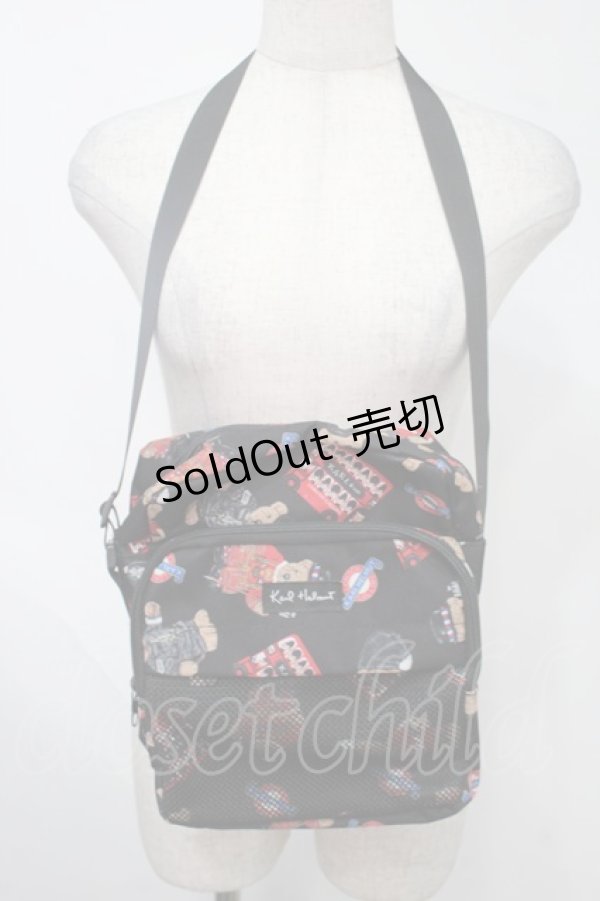 画像1: Karl Helmut / カールくんショルダーバッグ  黒 S-25-08-04-002-EL-BG-AS-ZS (1)