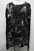画像1: HN+DIE / タイダイスカルカットソー  黒 S-25-08-04-027-HN-TO-HR-ZS (1)