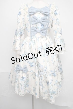 画像: axes femme kawaii / アンティークローズ柄ワンピース  アイボリー S-25-08-04-040-AX-OP-AS-ZS