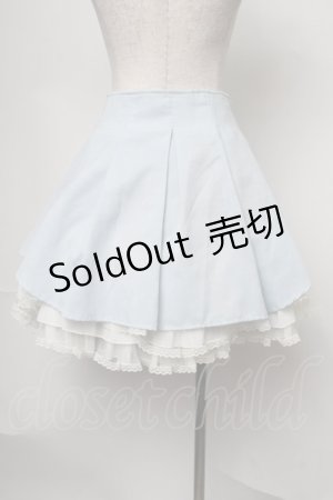 画像: Secret Honey / バックリボンスカート  サックス S-25-08-05-054-CA-SK-AS-ZS
