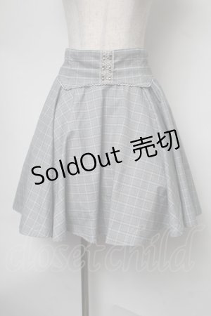 画像: Secret Honey / チェックスカート  グレー S-25-08-05-056-CA-SK-AS-ZS