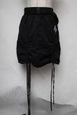 画像1: NieR Clothing / ギャザータイトスカート  黒 S-25-08-05-059-PU-SK-HR-ZS (1)