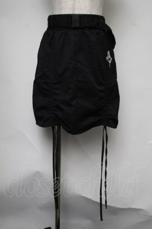 画像: NieR Clothing / ギャザータイトスカート  黒 S-25-08-05-059-PU-SK-HR-ZS
