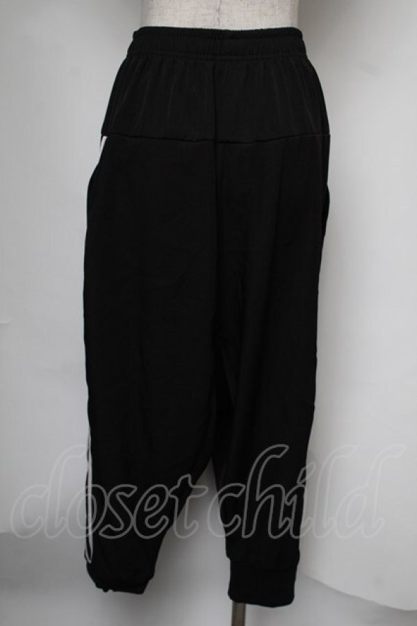 画像2: NieR Clothing / 刺繍サルエルパンツ  黒 S-25-08-05-061-PU-PA-HR-ZS (2)