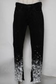 画像1: CIVARIZE / グラデーション顔料加工スキニーデニムパンツ 42 黒ｘ白 S-25-08-05-064-GO-PA-AS-ZS (1)