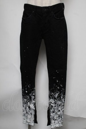 画像: CIVARIZE / グラデーション顔料加工スキニーデニムパンツ 42 黒ｘ白 S-25-08-05-064-GO-PA-AS-ZS