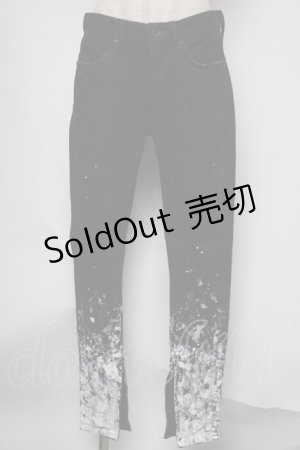 画像: CIVARIZE / グラデーション顔料加工スキニーデニムパンツ 42 黒ｘ白 S-25-08-05-064-GO-PA-AS-ZT482