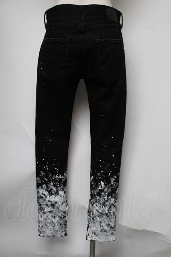 画像2: CIVARIZE / グラデーション顔料加工スキニーデニムパンツ 42 黒ｘ白 S-25-08-05-064-GO-PA-AS-ZS (2)