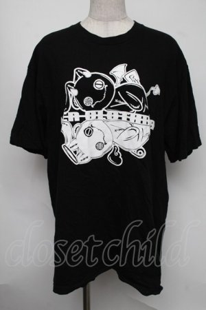 画像: NieR Clothing / プリントTシャツ  黒 S-25-08-05-014-PU-TO-HR-ZS