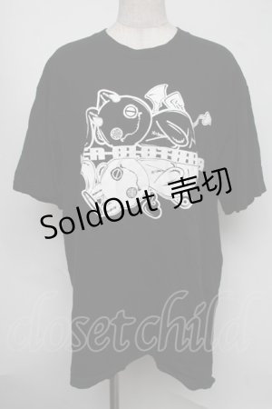画像: NieR Clothing / プリントTシャツ  黒 S-25-08-05-014-PU-TO-HR-ZY