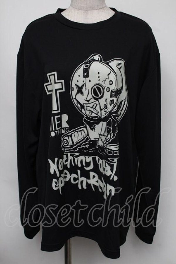 画像1: NieR Clothing / プリントロンT  黒 S-25-08-05-015-PU-TO-HR-ZS (1)