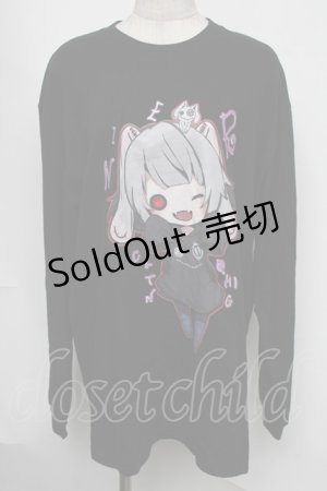 画像: NieR Clothing / プリントロンT  黒 S-25-08-05-019-PU-TO-HR-ZS