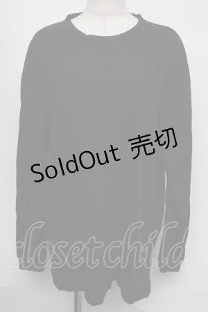 画像: NieR CLOTHING / プリントロンT  黒 S-25-08-05-021-PU-TO-HR-ZI