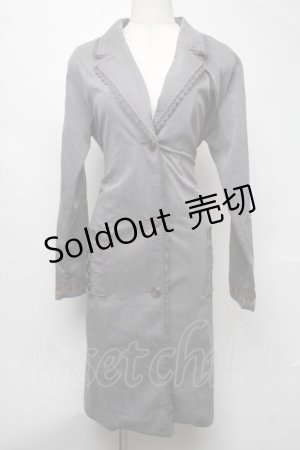 画像: axes femme / デニムカーディガン  グレー S-25-08-05-039-AX-TO-HR-ZI