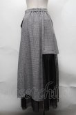画像2: Ank Rouge / チュール切替チェックスカート  グレーｘ黒 S-25-08-07-053-CA-SK-HR-ZT499 (2)